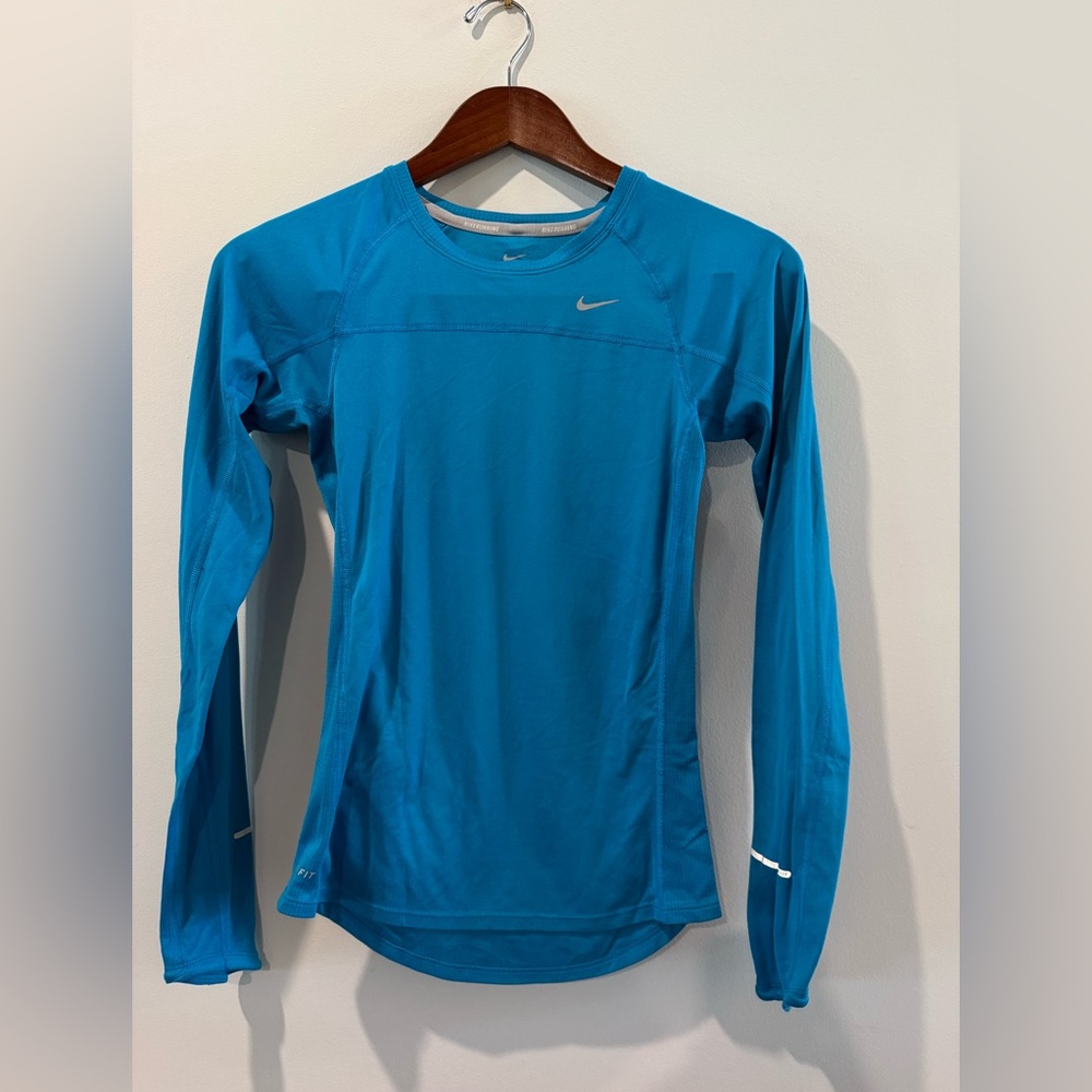 Nike Women's Teal Long Sleeve Tee Size XS